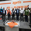 Zoetis colleagues celebrate manufacturing expansion in Kalamazoo, MI with ribbon-cutting