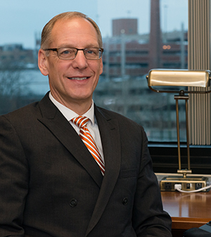 Dr. Scott A. Brown, Vice President of External Alliances, Veterinary Medicine Research & Development, at Zoetis at the company’s VMRD headquarters in Kalamazoo, Mich.